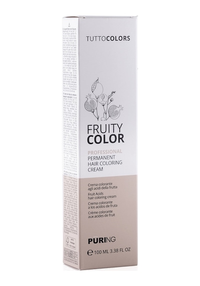 Purıng Fruity Color Meyve Asitli Profesyonel Krem Saç Boyası 100ml - 5.2 Açık Kahve Viyole Parlak Mor