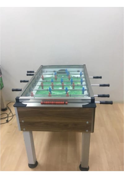 Langırt Masası - Masa Futbolu Üstü Kapalı Tamperli Cam