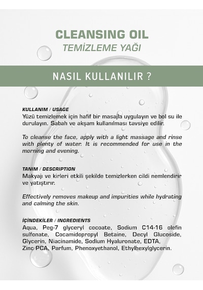 Vang Cleansing Oil Yüz Ve Vücut İçin Temizleme Yağı Makyaj Temizleme Jeli 200 Ml