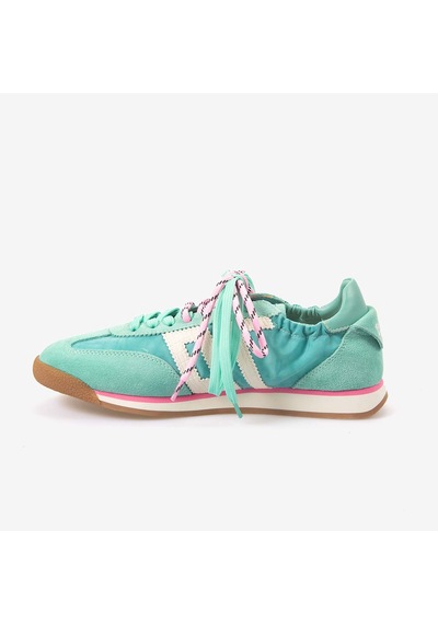 Back70 Kadın Bağcıklı Süet Spor & Sneaker Ayakkabı A26 Mavi