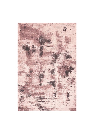 Kartela Halı Nivo Halı Kaymaz Taban Makinede Yıkanabilir Halı Gül Kurusu - 80 X 120 Cm