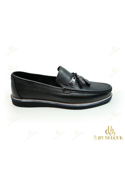 Loafer Eva Taba Siyah Deri