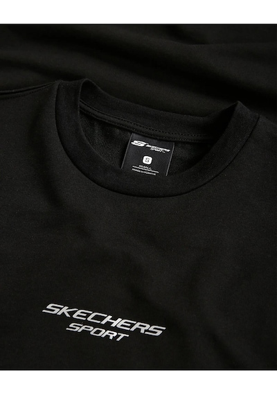 Skechers M Graphic Tee Reflect Logo Oversize T-Shirt Erkek Siyah Tshirt S231094-001