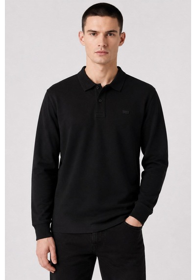 Levi's % 100 Pamuk Regular Fit Polo Yaka Sweat Erkek Polo Yaka Sweat 00aut-0001 Siyah