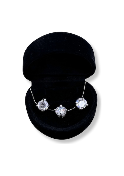 Oya Silver Işıltılı Tektaş Gümüş Set&takım
