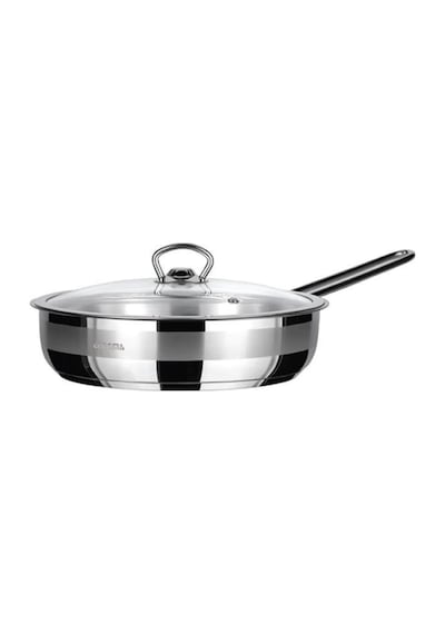 Saphire 26 Cm Çelik Saplı Cam Kapaklı Tava Sap-4790