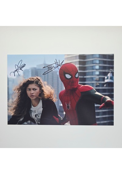 Tom Holland & Zendaya, Spider-man 20x30 Cm Boyutunda Islak İmzalı