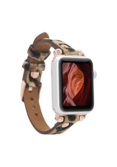 Apple Watch Uyumlu Deri Kordon 38-40-41mm Rt Leo1n Diğer