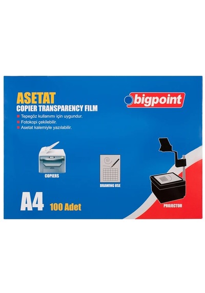 Bigpoint Fotokopi Asetatı A4 100 Lü Bp699