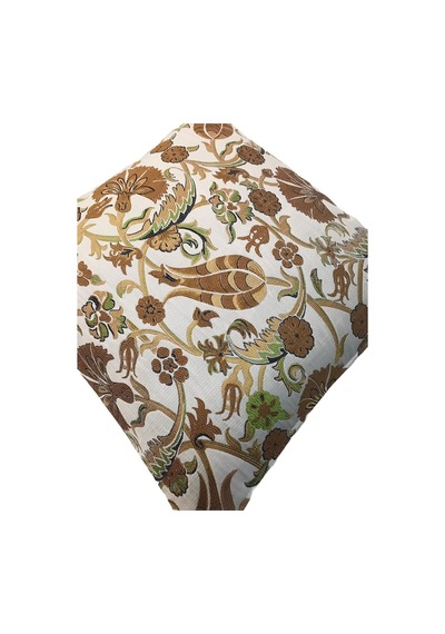 Lale Desenli Osmanlı Motif Altın Yaldızlı Kırlent Kılıfı 45 Cm*45 Cm