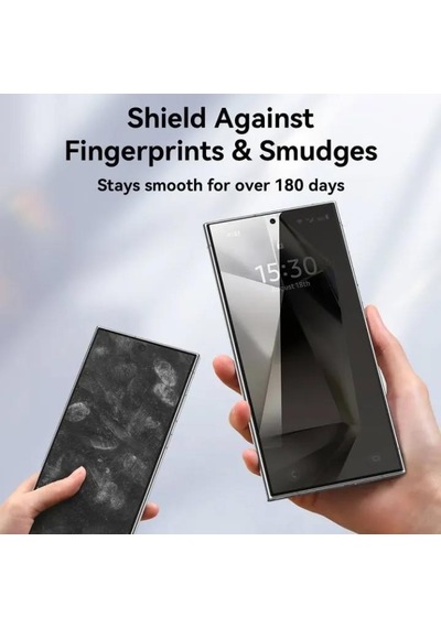 Samsung Galaxy S25 Ultra 6.9 Uyumlu Hayalet Kırılmaz Cam Tam Kaplayan Ekran Koruyucu