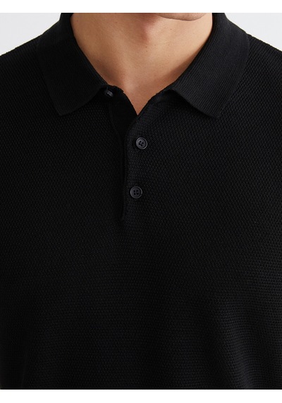 Lcwaıkıkı Classic Siyah Polo Yaka Erkek Triko Tişört