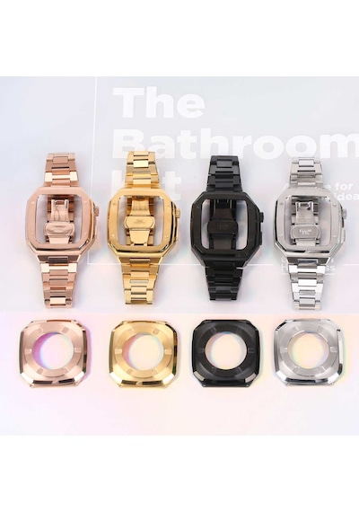 Watch 7 45mm Uyumlu Krd-64 Metal Mkst Kordon-gold