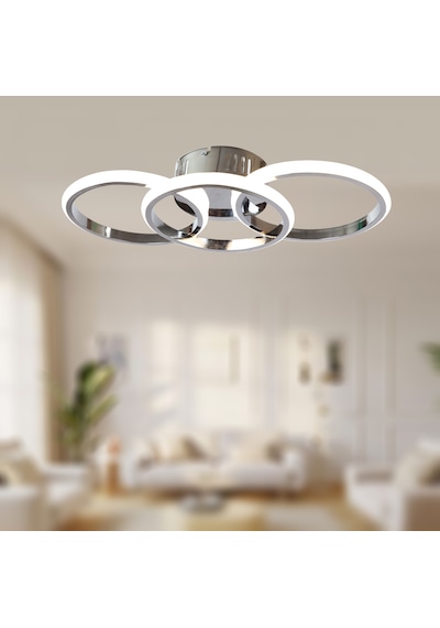 Tt305-3-kr Tt Aydınlatma Gün Işığı Krom Kaplama 3 Lü Led Avize Krom