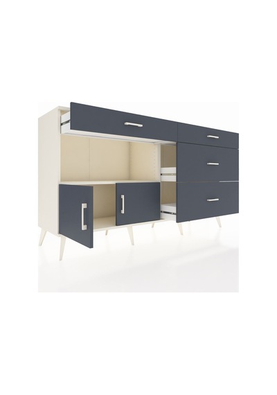 Hyperion Konsol Tek Raflı 4 Çekmeceli 2 Kapaklı 176x44x99 Aytaşı- Aytaşı-antrasit Hyperion Konsol Tek Raflı 4 Çekmeceli 2 Kapaklı 176x44x99 Aytaşı- Aytaşı-antrasit