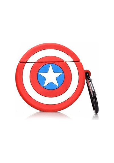 Microsonic Apple Uyumlu AirPods 4.nesil / Anc Kılıf Cartoon Figürlü Silikon Crtn-fgr-cptn-amrk Kırmızı - Mavi
