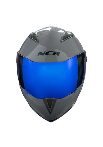 Ncr Çene Açılır Mavi Vizörlü Motosiklet Kaskı Ece Belgeli Nardo Gri