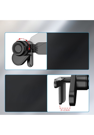 Go Des Gd-hd341 V Köşeli Ayarlanabilir Magnetik Araç İçi Telefon Tutucu Siyah