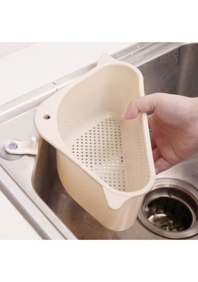 Vantuzlu Üçgen Sebze Meyve Lavabo Raf Evye Süzgeç Sünger Tutucu Düzenleyici Mutfak Organizer Plastik Diğer