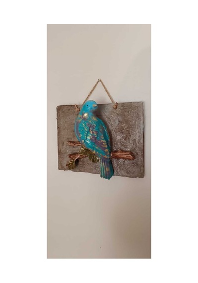 El Yapımı Dalda Güvercin Modeli 3d Pano,dekoratif Kuş Modeli Pano,kuş Duvar Süsü.