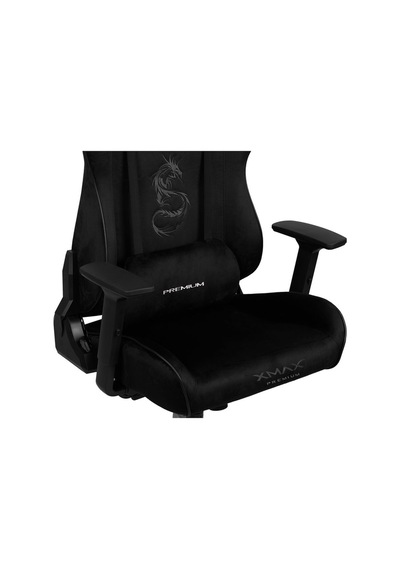 Rio Pus Balerion Terletmez Kadife Kumaş Siyah Gaming Oyuncu Koltuğu Siyah