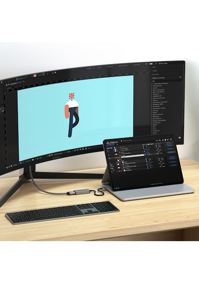Satechi Usb-c To Hdmı 2.1 8k Adaptör Uzay Grisi St-ac8khm