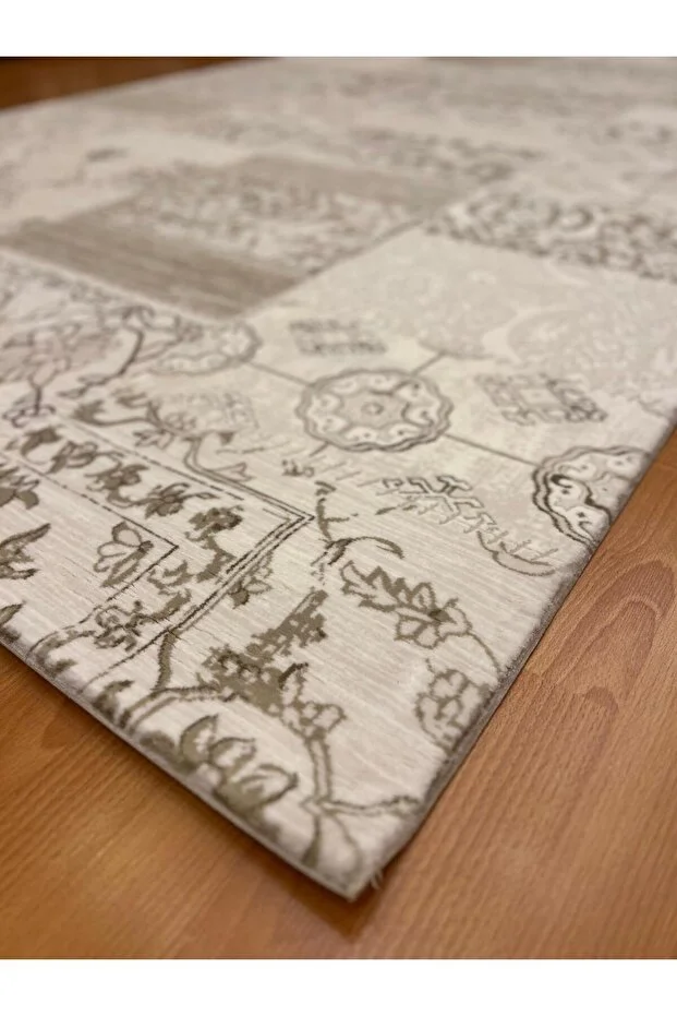 Mevlana Bazaar Patchwork 200 X 300 Bambu Yün Halı 1bej