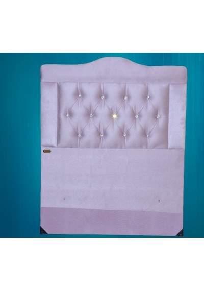 Başlık Lüx 90 cm Baby Face PEMBE Renk Kapitone Düz Kumaş El yapım