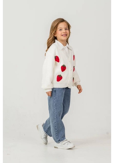 Miss Melinda Kids Çilek İşlemeli Kız 3 Lü Takım 7-10 Yaş - 339850 - Kırmızı Kırmızı