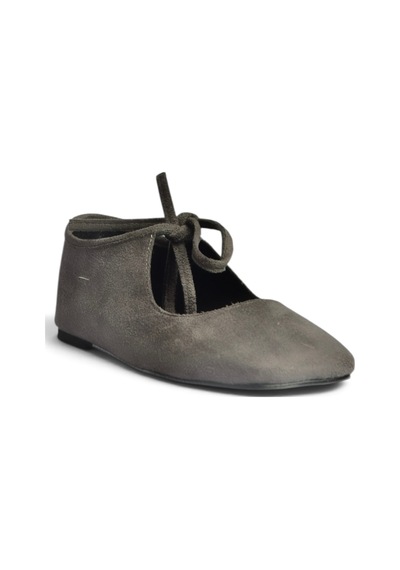 Fox Shoes Z250010502 Gri Süet Bağlama Detaylı Günlük Kadın Ayakkabı
