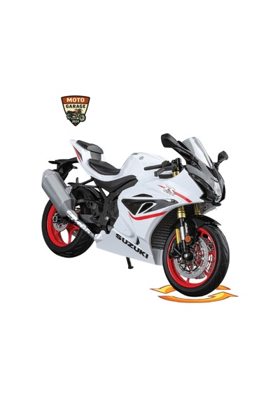 Suzuki Gsx-r1000 Maket - 1:9 Büyük Ölçek Işıklı Beyaz