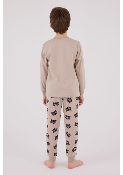 Rolypoly Erkek Çocuk Kahverengi Pijama Takımı Rp3669-c-v2