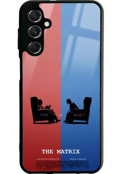 Samsung Uyumlu M34 The Matrix Tasarımlı Glossy Telefon Kılıfı Siyah