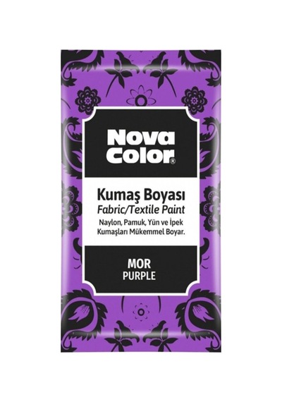 Nova Color Toz Kumaş Boyası Mor - 2 Adet Diğer