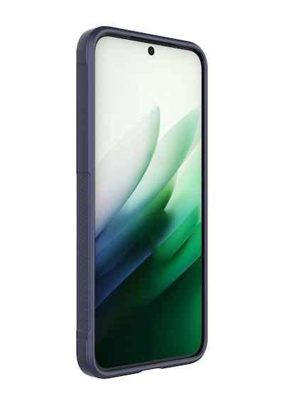 Xiaomi Redmi 15 Kılıf Kamera Korumalı Esnek Silikon Parmak Şeritli Pazarplus Koyu Yeşil