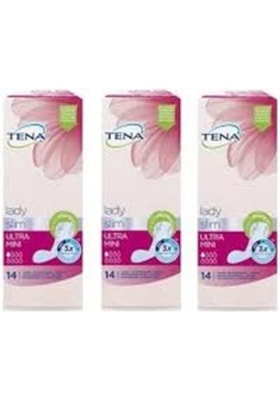Tena Lady Slim Ultra Mini 1 Damla Kadın Mesane Pedi 14'Lü x 3 42 Adet