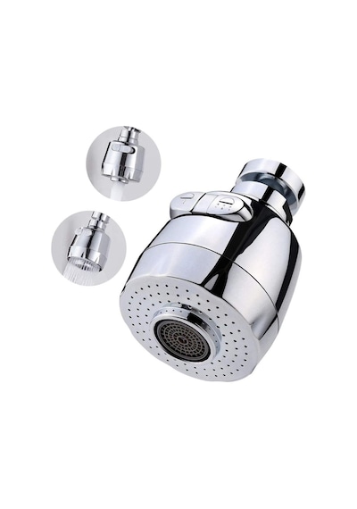 Ayt Sunup Sn-27114 2 Kademeli Su Tasarruflu Musluk Başlığı 360 Derece 80x52x22mm