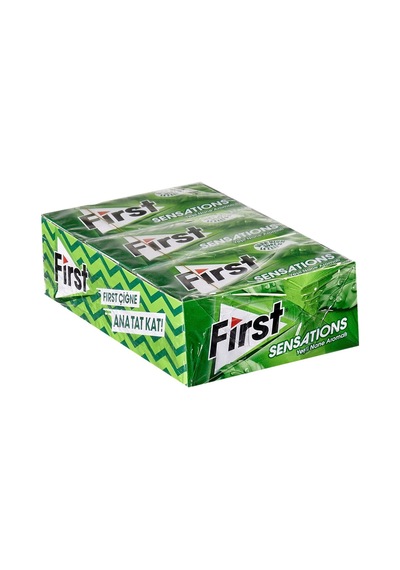 First Sensation Sakız 12x27g Yeşil Nane Ferahlatıcı Nane Aromalı 2'li Ekonomik Paket - 2 Adet Tarı
