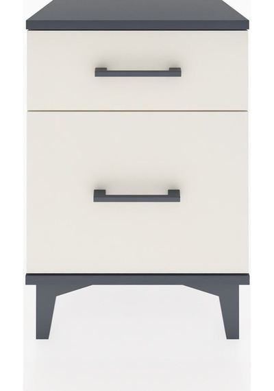 Arges Komodin 2 Çekmeceli 44x30x64 Antrasit-aytaşı Antrasit