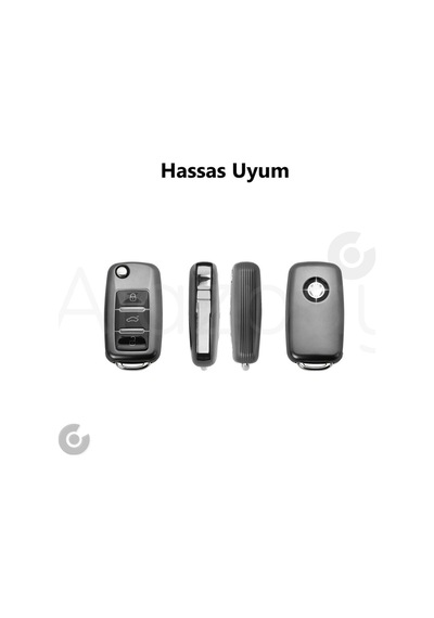 Volkswagen Golf Passat Jetta Polo Caddy Beetle Tiguan Transporter Titan Gri Tpu Anahtar Kılıfı