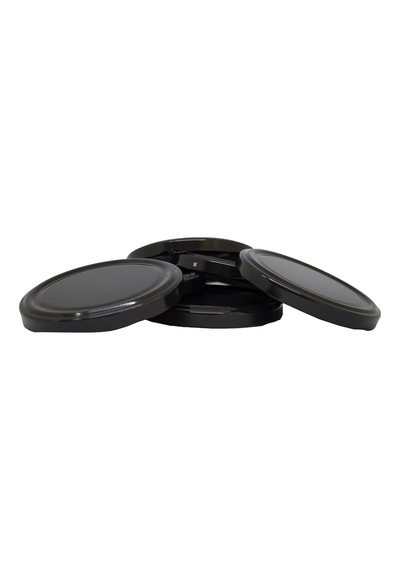 Gün Kapak Standart Cam Kavanozlar İçin 82 MM Twist-Off Kavanoz Kapağı Siyah - 20'li