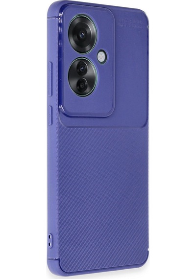 Oppo Reno 11f Kılıf Auto Focus Karbon Kapak Lacivert