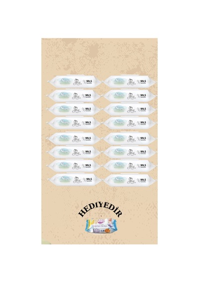 Bio Natural Yenidoğan Islak Bebek Bakım Havlusu 16x40 640 Yaprak