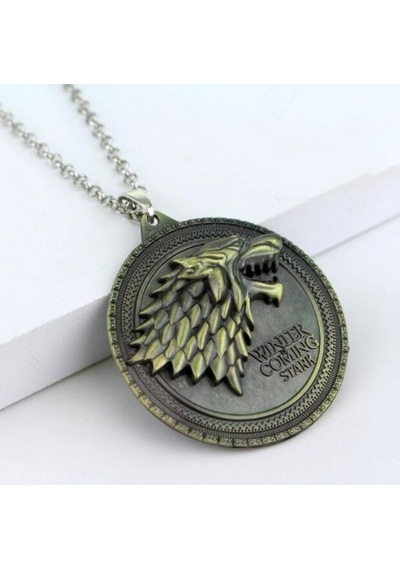 Game Of Thrones Stark İthal Anahtarlık Kolye Gri Anahtarlık