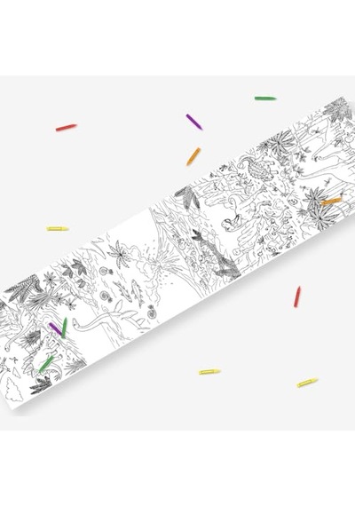 Boyama Kağıdı Dev Rulo Dinazorlar Dünyası 4 Metre 45cm Genişlik