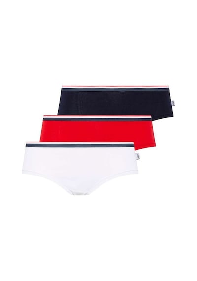 U.S. Polo Assn. Kadın Beyaz - Lacivert - Kırmızı 3 Lü Şort 66272 Lacivert
