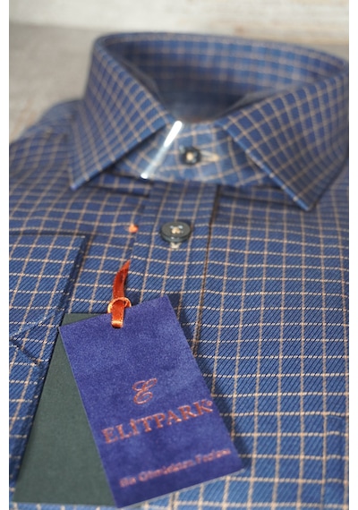 Elitpark Square Pattern Kareli Uzun Kollu Pamuklu Cepli Rahat Kalıp Premium Erkek Gömlek Lacivert Elitpark Square Pattern Kareli Uzun Kollu Pamuklu Cepli Rahat Kalıp Premium Erkek Gömlek Lacivert