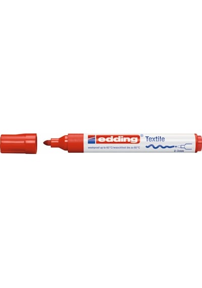 Edding 4500 Kumaş Tekstil Boyama Kalemi Red