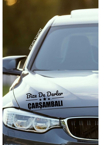 Samsun Çarşamba Klasik Siyah Sticker Samsun Bize De Derler Çarşambalı 40x15 Cm Oto Sticker 40 CM - Siyah