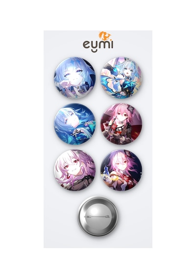 Honkai Star Rail Cerydra Oyun Ve Evernight Oyun 6'lı Metal Rozet Seti 58mm İğneli Buton Çanta Yaka Rozeti Çok Renkli